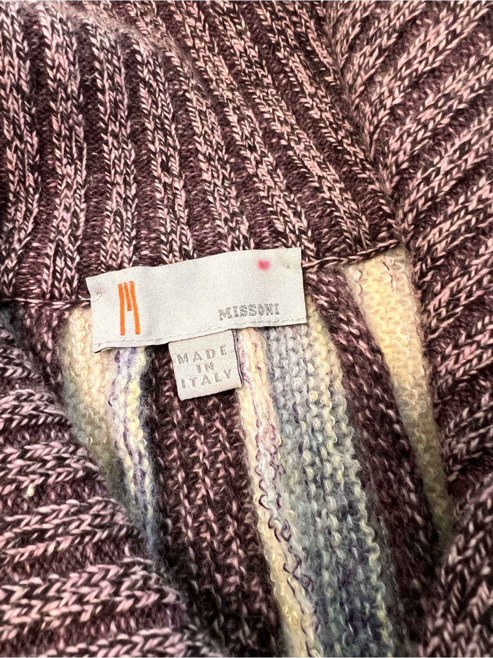 Missoni Wool Striped Button Duster Longline Cardigan Sweater  Italy Sz 14 - Picture 5 of 7